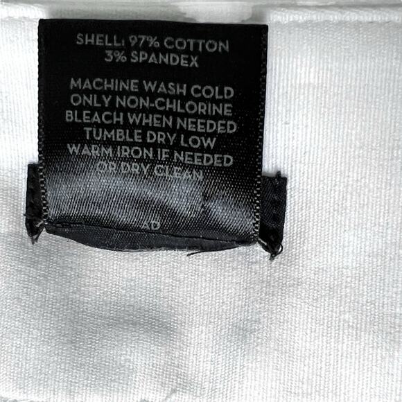 Ann Taylor Factory Signature Pants Womens 14 White Cotton Blend Stretch - Picture 6 of 12